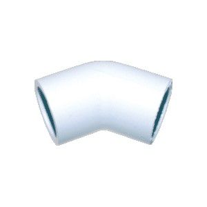 Bramec 346, 3/4" Schedule 40 PVC 45 Deg Elbow, Soc x Soc, 50/Pack