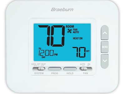 Braeburn 2030, Universal Programmable Thermostat, 1 Heat/1Cool