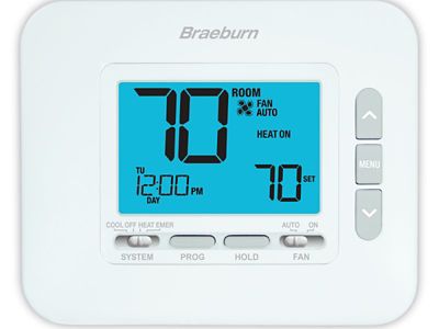 Braeburn 2230, Universal Programmable Thermostat, 2 Heat/1Cool