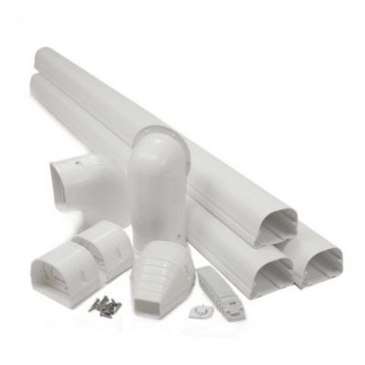 Rectorseal 84005, Fortress LDK92W, Lineset Cover Kit, 12' Size: 3.5" White