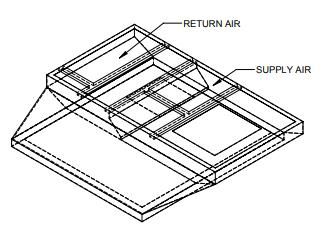 Lennox C1ACURB30A, Curb Adapter, 67-1/8 x 61-3/4" to 41-1/2 x 79-3/4", 12" H.