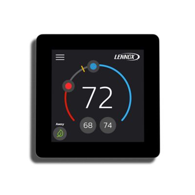 Lennox L40 Smart Thermostat, Touchscreen, Wi-Fi, Programmable, 1 Heat/1 Cool (Dual Fuel), Auxiliary/Emergency Heat