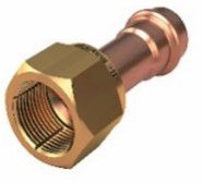 MAXIPRO 1/2" SIMPLE FLARE ADAPTOR - Brass (2 PACK)
