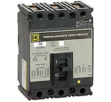 31K5401, Circuit Breaker, 3 Pole, 100A, 240V, 50/60 Hz, Molded Case