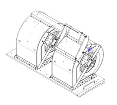 Lennox LB-115020A Blower Assembly (Unpainted)