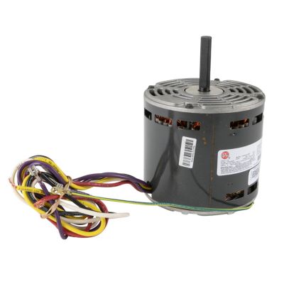 Blower Motor, 1/2 HP, 115V, 3 Speed, 48 FRAME, 1075 RPM, CCW Lead End, 1/2 Inch x 2-1/2 Inch Shaft, P-8-10223