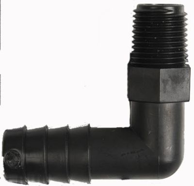 Lennox 32F2301, Nylon Elbow, 3/8 x 1/8", Barb x MPT