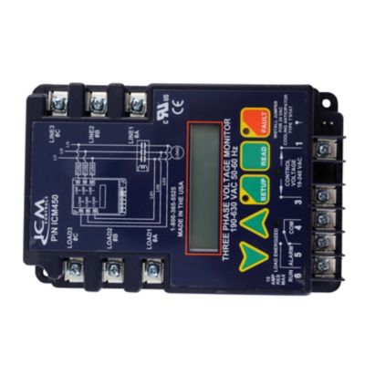 ICM Controls ICM450A, Programmable 3-Phase Line Voltage Monitor, 190 – 600 VAC