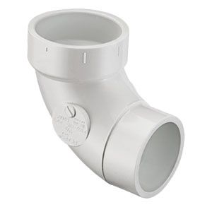 Lennox 101461-01, PVC DWV 90 Deg Street Elbow, 2 IN, H x Spg