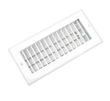 210 Series 10X04 Adjustable Side Wall/Ceiling Supply Grille, Steel