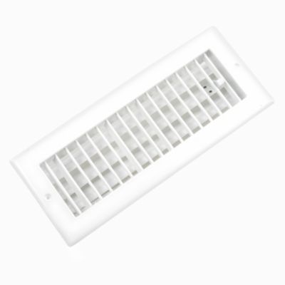 210 Series 12X04 Adjustable Side Wall/Ceiling Supply Grille, Steel