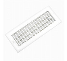 Tru-Aire 210M, 10 Inch x 4 Inch, White, Supply Air Register, Wall or Ceiling Mount