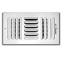 Truaire 102M 6X14 2-Way Supply Sidewall or Ceiling Register Grill White 