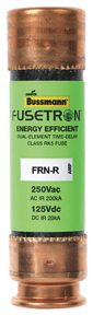 FRN-R-35, Cartridge Fuse, Time-Delay, 250V, 35A, 3" L, 13/16" Dia.