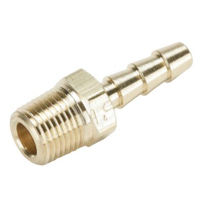 Lennox 40L6401PR, Brass Hose Barb with Nut, 3/8" ID Hose x 1/8 NPT