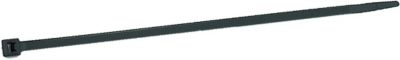 Black Wire Ties, 11" Nylon, 50 Tensile Strength, 100 pack