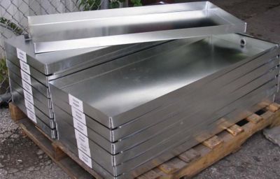 McDaniels Metals , Welded Drain Pan, 32 x 60 x 2 Inch