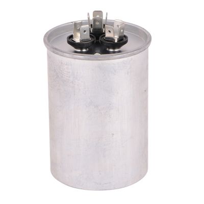 Lennox 100335-43, 45/5 MFD Dual Run Capacitor, 370 VAC, Round