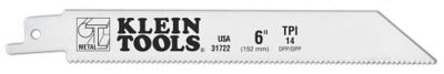 Klein 31710 6" Bi-Metal Reciprocating Saw Blade, 5 Pack