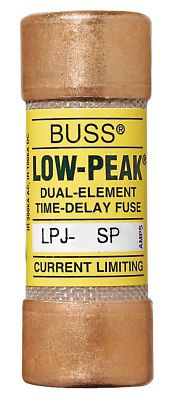 Lennox 45H0601, Bussmann LPJ-15SP Bussmann, 15 Amp Dual-Element Time Delay Fuse, Class J, 600 VAC