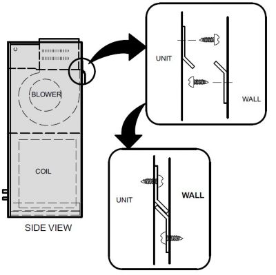 Lennox LB-88202A, Wall Hanging Bracket Kit, Upflow Only