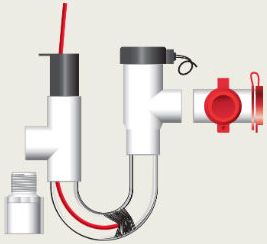 RectorSeal 83207, EZ Trap EZT-207 3/4" Switched Side Entry Trap Kit for A-Coils Sch 40 PVC U Bend