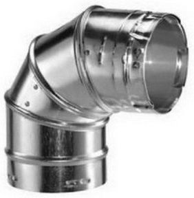 DuraVent 4GVL90, 4" 90 Deg Adjustable Elbow - Type B Gas Vent Round Pipe