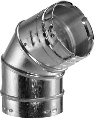 DuraVent 4GVL45, 4" 45/60 Deg Adjustable Elbow - Type B Gas Vent Round Pipe