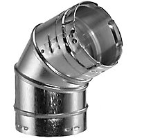 DuraVent 4GVL45, 4" 45/60 Deg Adjustable Elbow - Type B Gas Vent Round Pipe