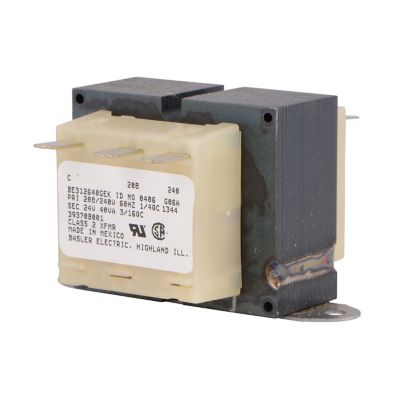 Lennox R39370B001, Class 2 Transformer, 40 VA, 208/240 VAC 60 Hz Primary, 24 VAC Secondary