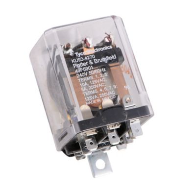 49F5901 Relay, SPDT and DPST, Defrost and Reversing Valve, 208-240 Volts