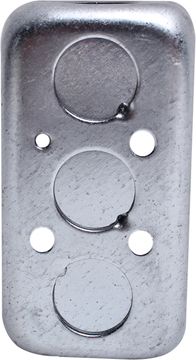 DiversiTech 620-201, Steel Electrical (Handy) Box Cover, 1-7/8" Deep, 1/2" K.O., 200 Series