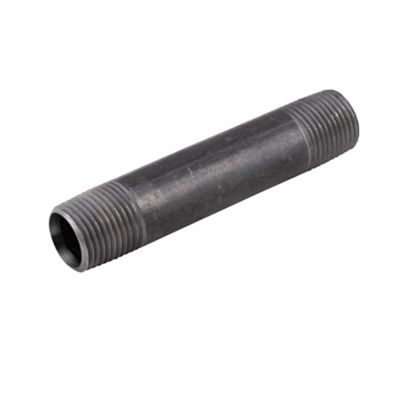 Black Iron Pipe Nipple, 1/2 x 4"