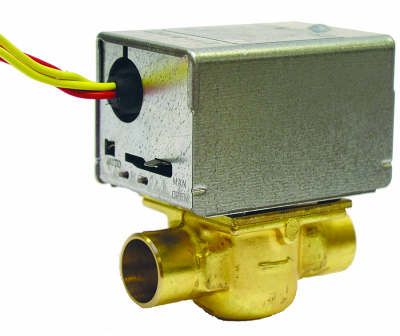 Honeywell V8043E1012/U, Zone Valve, 3/4" Sweat, Two-Way, On-Off, 24 VAC