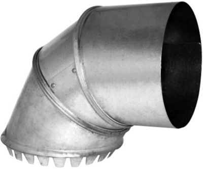 Lukjan 8" Dia., Round Adjustable Takeoff, No Damper, Tabbed Opening 1" Larger than Round