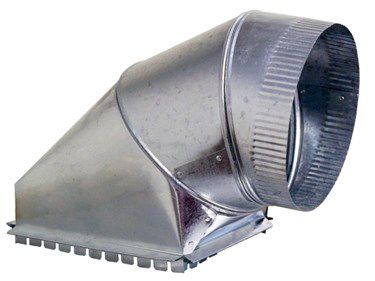 Lukjan 6" Dia., Square Adjustable Takeoff, Ductboard, R4, Standard supports