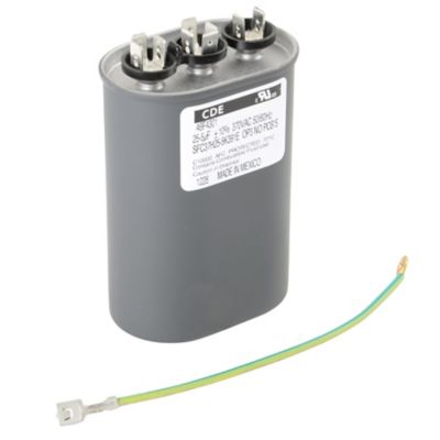 Lennox 53H2201PR, 25/5 MFD Dual Run Capacitor, 370 VAC, Oval