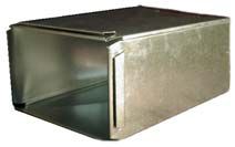 Lukjan, Rectangular Duct, 24" Slip x 8" Drive x 4' Length, Buttonlock, S&D Joints, 26 Gauge