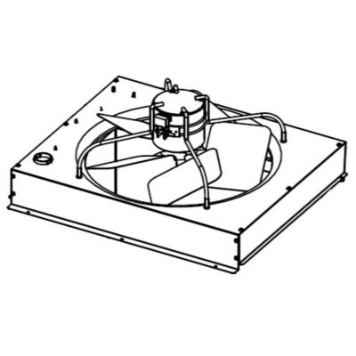 Lennox C1PWRE10B-1Y, 20" Power Exhaust Fan, 1/3 Hp, 208-230 VAC 3 Ph