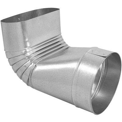 Lukjan OB7506, Oval to Round Boot Elbow, 6 x 6", 90 Deg.