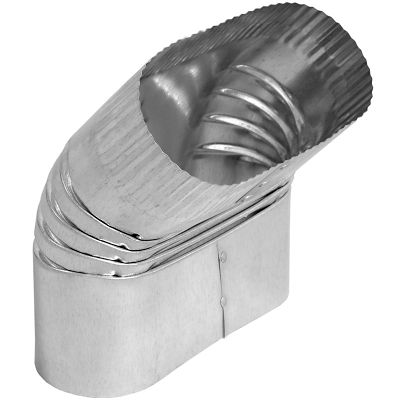 Lukjan OX5406, Oval Vertical Elbow, 6 x 6", 90 Deg.