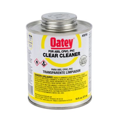 Oatey 30795, PVC, CPVC & ABS Pipe Cleaner, 16 Ounce Can with Dauber