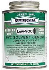 Rectorseal 55902, Gene 404L Solvent Cement, 1/2 pt.