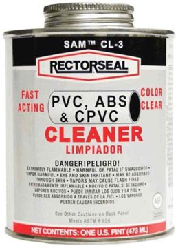 Sam CL-3L 55932, PVC, CPVC & ABS Pipe Cleaner, 1 Pint Can