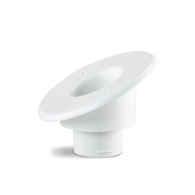 Unico UPC-58-1-25, Round Angled Supply Outlet, 2", 25 Degree Sloped, White