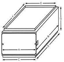 E-Z Filter Base DFA300 17-1/2" x 21" x 12" Downflow Furnace Filter Box Requires 3 10" x 20" x 1" Filters