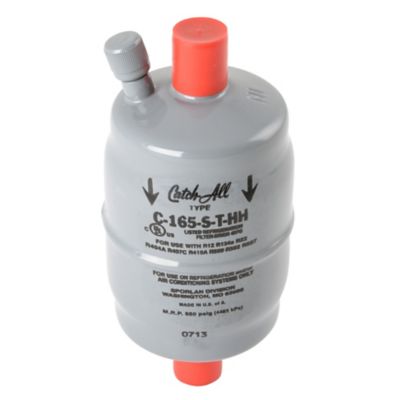 Sporlan 58A6301 Catch-All Suction Line Filter Drier, 16 cu in, 5/8" ODF Solder, 1-2.5 Tons