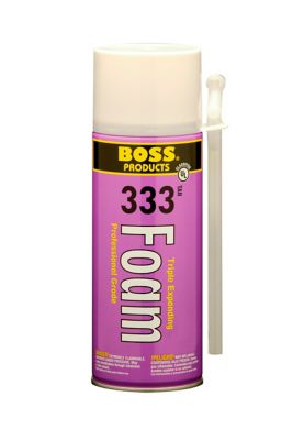 Boss 33316, 333 Foam Polyurethane Expanding Foam, 12 Ounce Aerosol