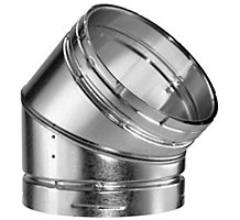 Metal Fab 4M45/60, 4" 45/60 Deg Adjustable Elbow - Type B Gas Vent Round Pipe