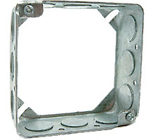 DiversiTech 620-404, 4" Square Box Extension Ring, 1/2" Deep, 1/2 & 3/4" K.O.s, 400 Series